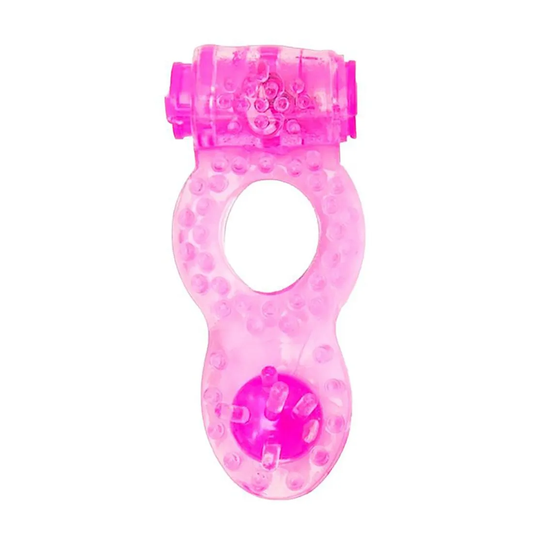 Anel Peniano Com Vibrador e Perola Estimuladora