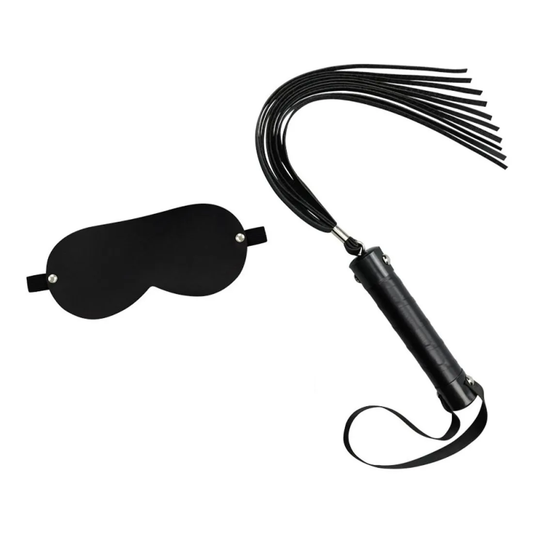 Kit Chicote com Venda de Pelucia Luxo - Preto