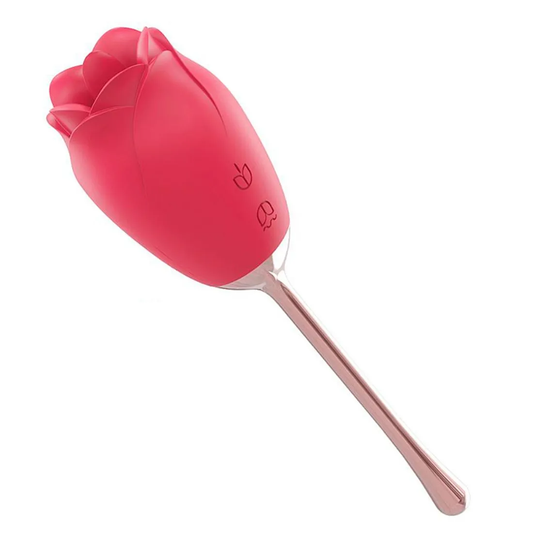Estimulador de Clitoris em Formato de Flor 9 modos de Vibracao e Lingua
