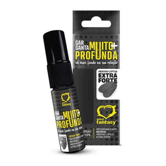 Garganta Muito Mais Profunda Ice Dessensibilizante Spray Beijavel 15g