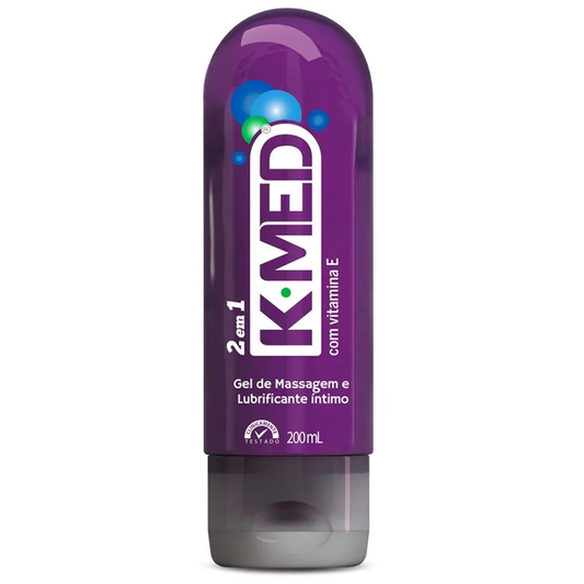 Gel de Massagem e Lubrificante Intimo 2 em 1 Kmed 200ml