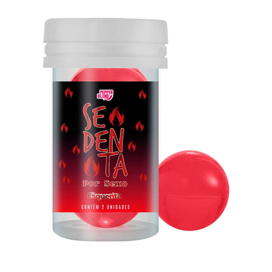 Sedenta por Sex* Esquenta Balls com 2 unidades